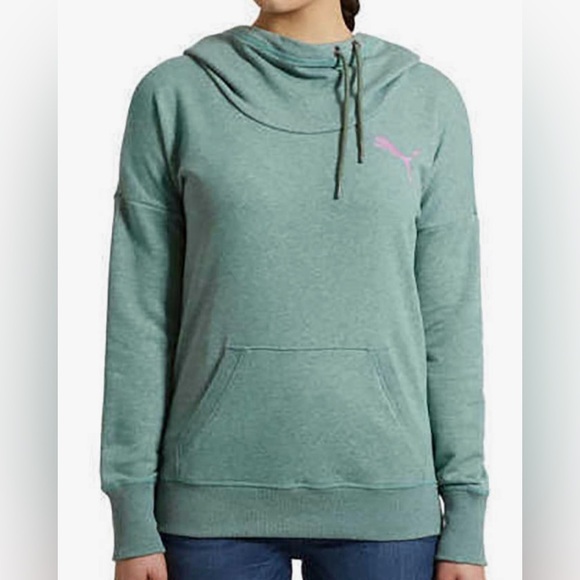 PUMA Refresh Hoodie drawstring drop shoulder athletic lounge cozy shirt Small - Picture 1 of 8